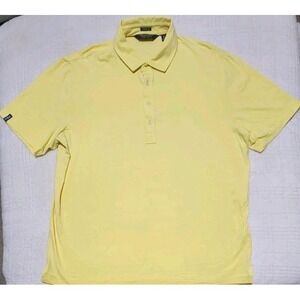Polo Golf Ralph Lauren Shirt Mens XL Yellow Golf Cotton Vintage Lisle Soft